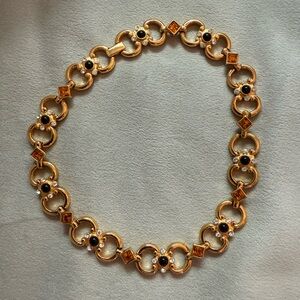 Elegant Gold and Black Women's Necklace